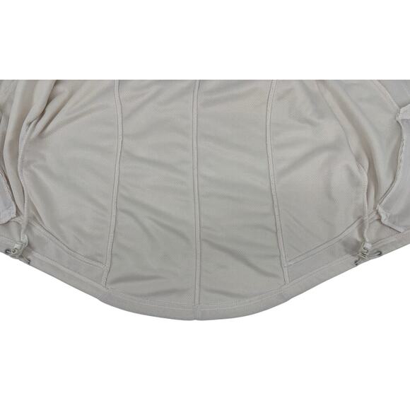 CABELA'S Women's Fleece Vest Cream Large Full Zip Pockets Outdoors Winter EUC - Picture 10 of 13